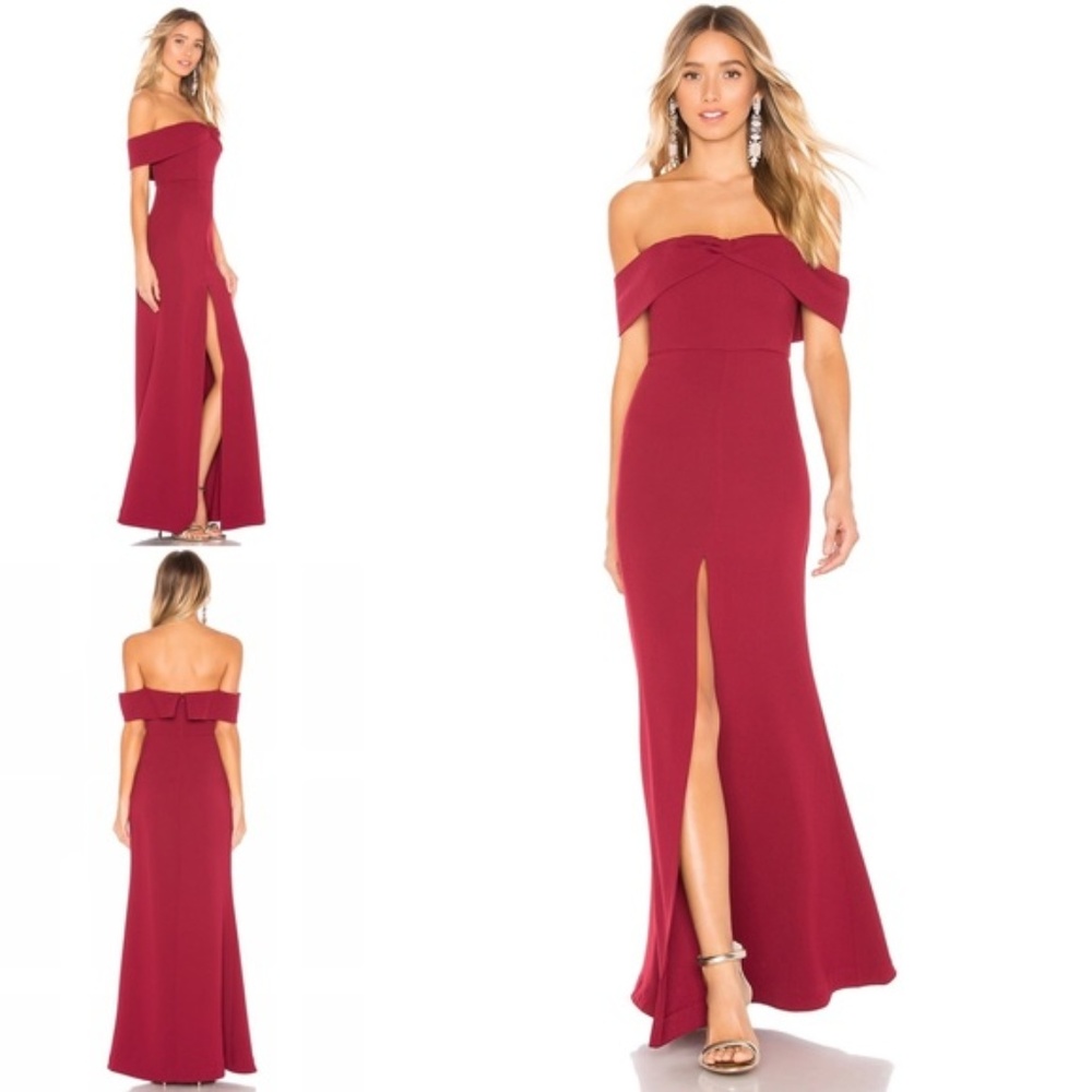 Lovers + Friends Danica Gown - Ruby Red